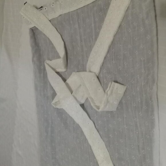 Single skirt - end of fabric rolls hand made Reversible wrap skirt - Picture 9 of 9